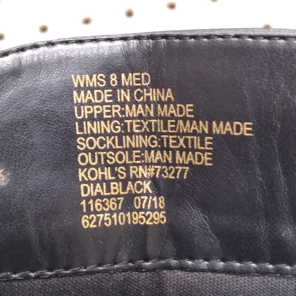 Black Women's Boots |Ankle Boots Comfort Round Toe Heel Height 3" Size 8 Medium - Picture 8 of 11